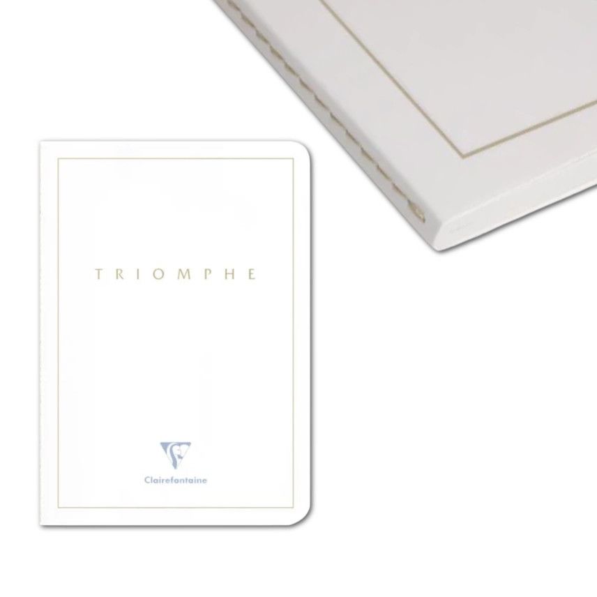 Clairefontaine Triomphe A5 White Notebook - White Paper (Blank)