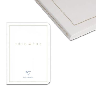 Clairefontaine Triomphe A5 White Notebook - White Paper (Blank)