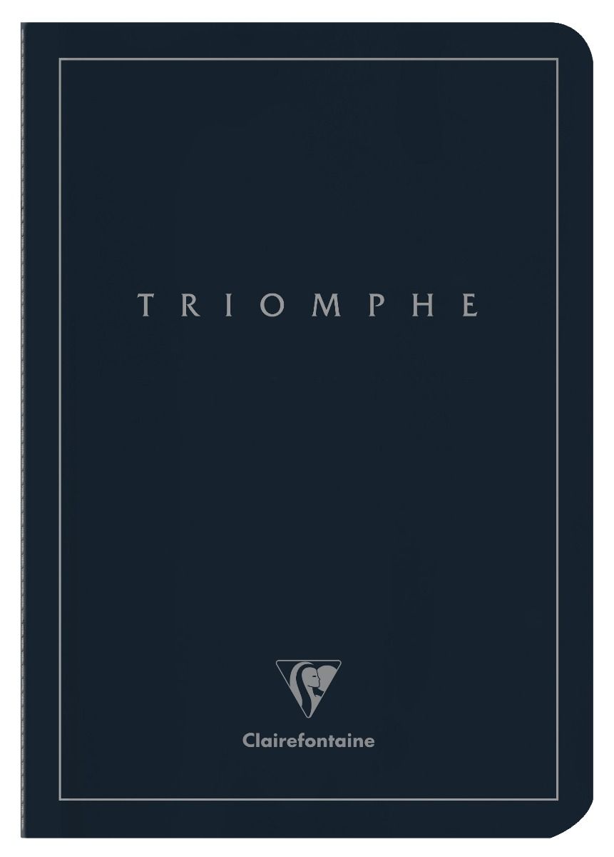 Clairefontaine Triomphe A5 Blue Notebook -  White Paper (Blank)