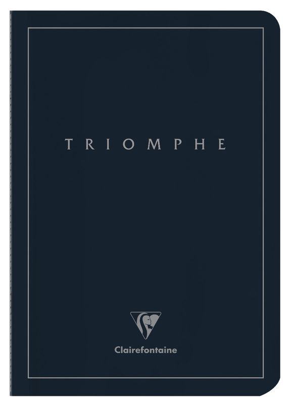 Clairefontaine Triomphe A5 Blue Notebook -  White Paper (Blank)