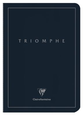 Clairefontaine Triomphe A5 Blue Notebook -  White Paper (Blank)