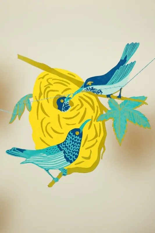 Nests Sewn Paper Garland