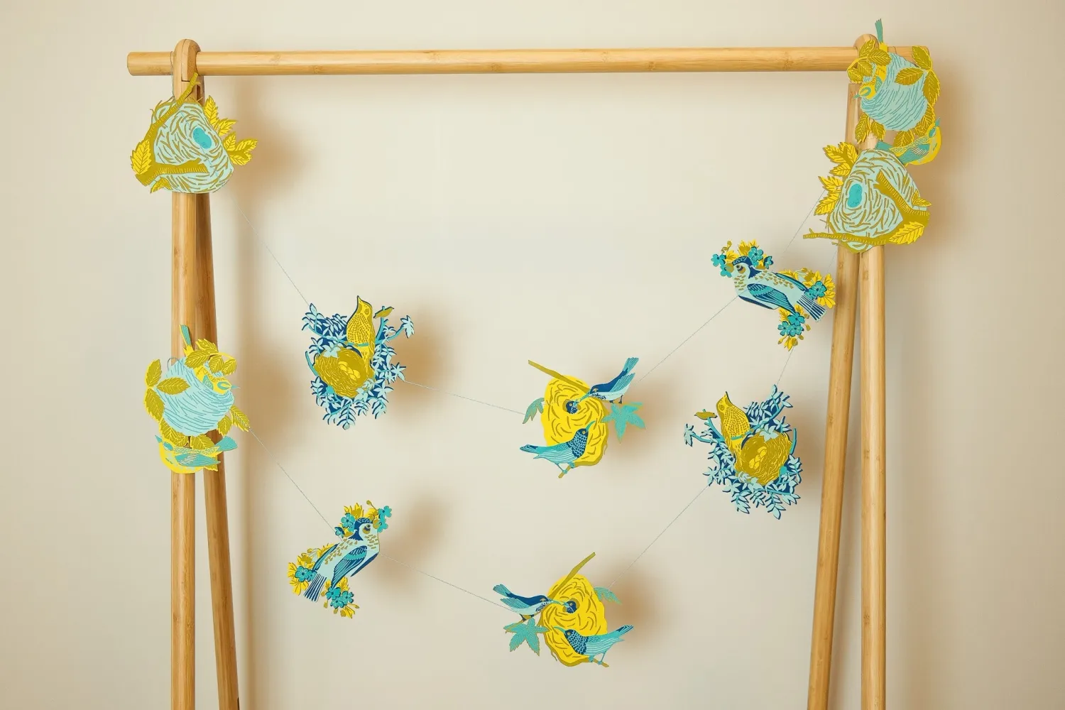 Nests Sewn Paper Garland