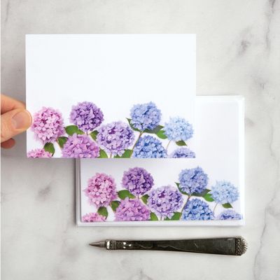Hydrangea Flat Cards (pack of 8)