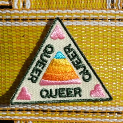 Queer Triangle Embroidered Patch