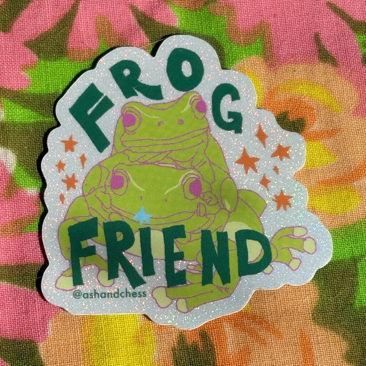 Frog Friend Sticker
