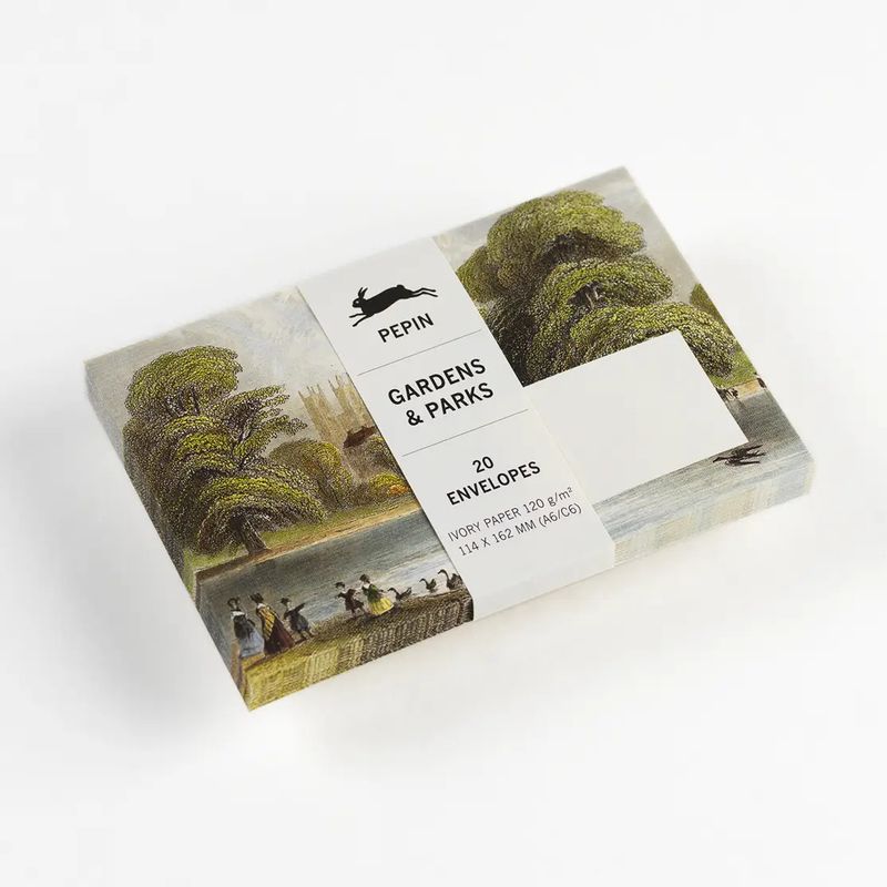 Pepin Press Gardens &amp; Parks C6/A6 Envelopes (pack of 20)