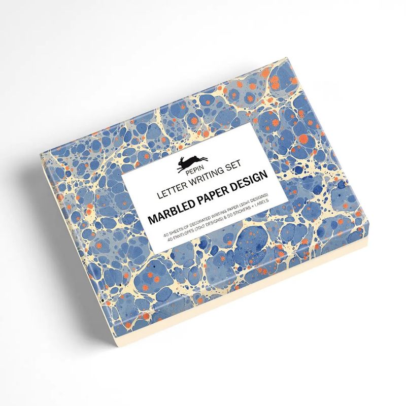 Pepin Press Marbled Paper Letter Writing Set