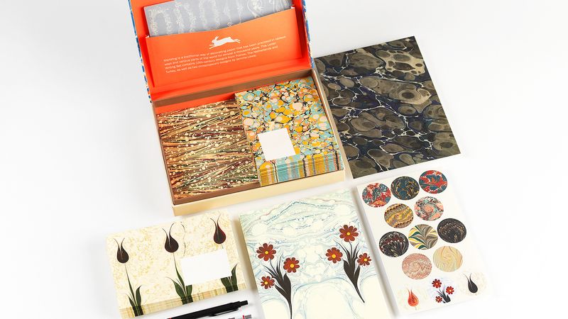 Pepin Press Marbled Paper Letter Writing Set