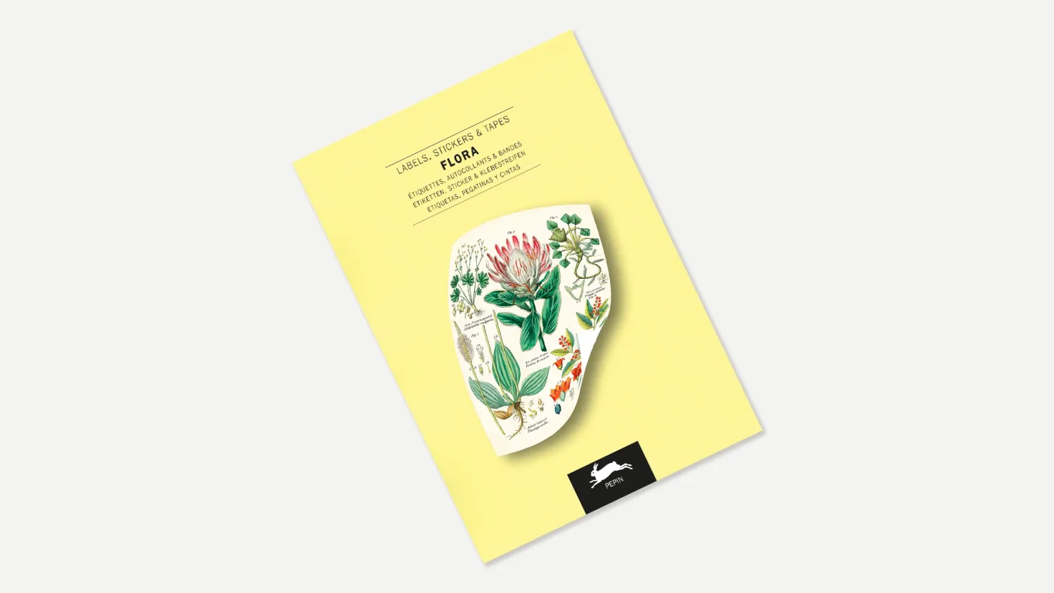 Pepin Press Flora Label Sticker &amp; Tape Book