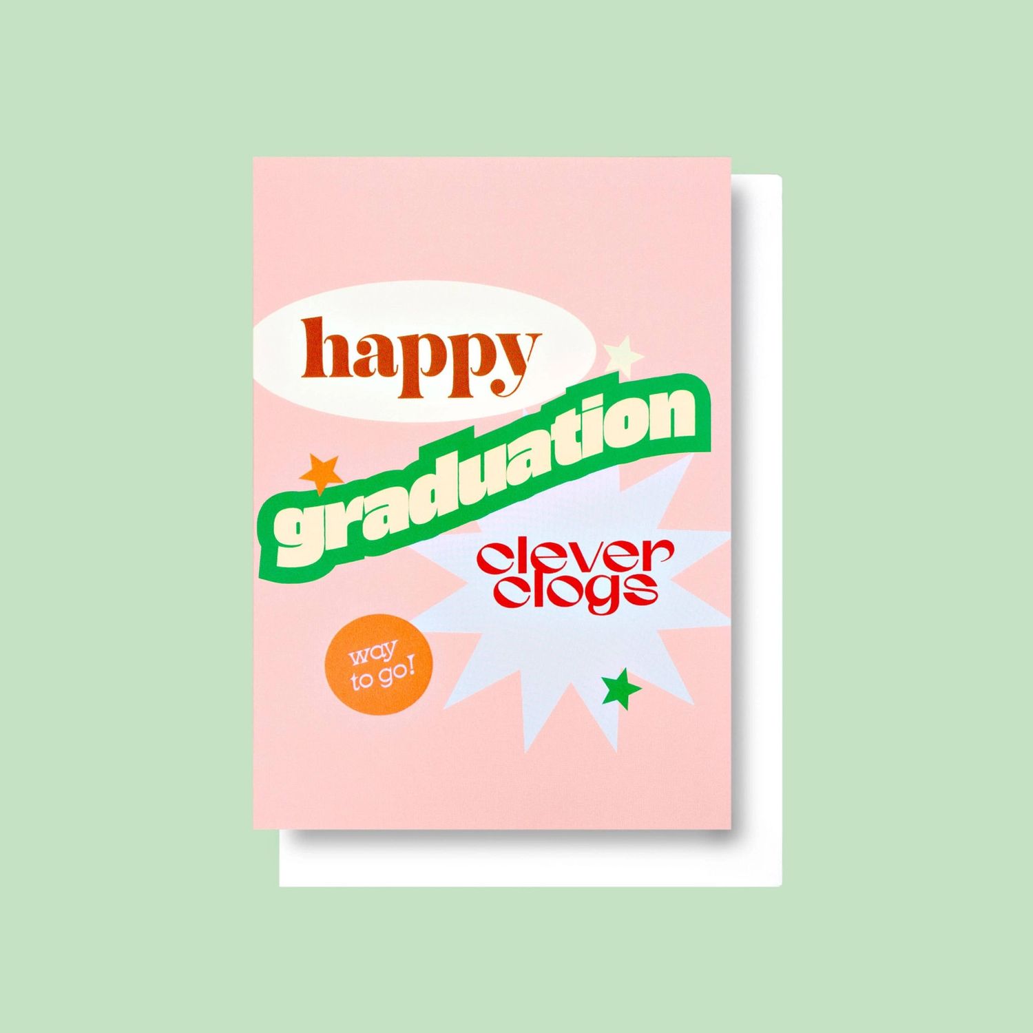 Grad Clever Clogs Card