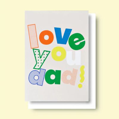 Party Love You Dad Father's Day Card