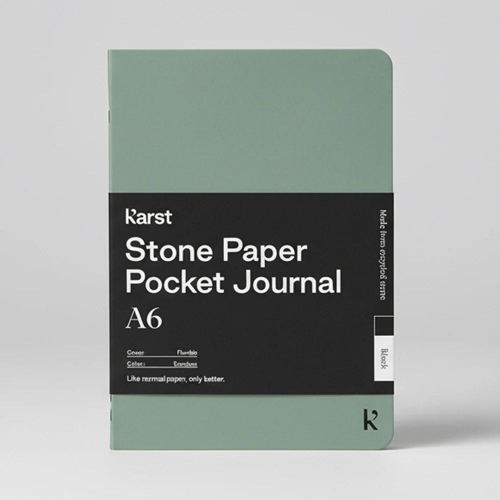 Karst A6 Pocket Journal - Eucalyptus (Blank)