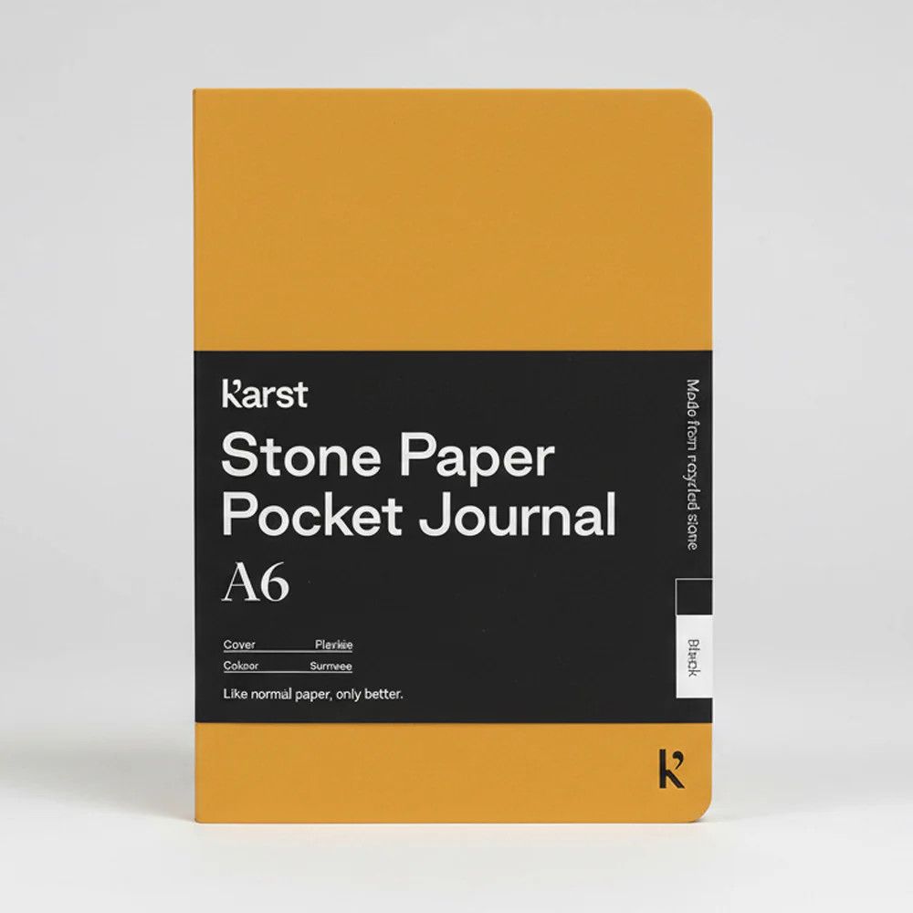 Karst A6 Pocket Journal - Turmeric (Blank)