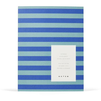 NOTEM Uma Notebook, Medium - Blue Stripe