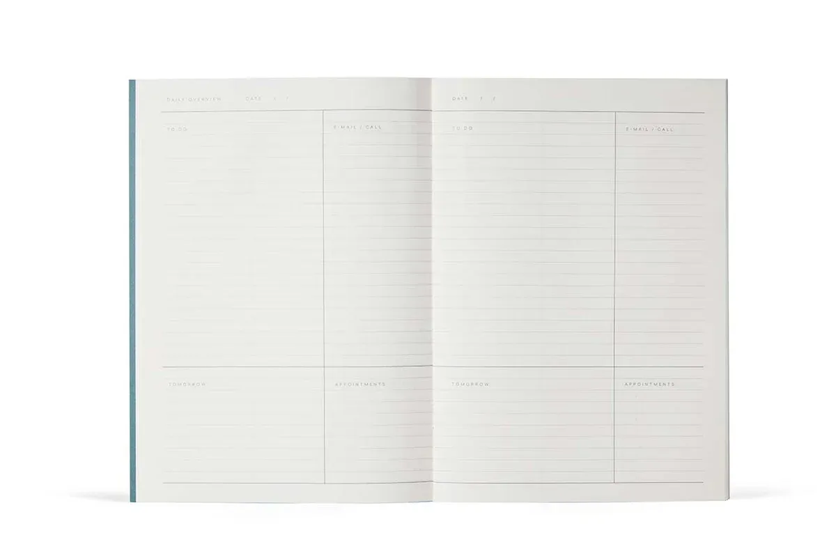 Notem Milo Weekly Work Journal - Blue Check