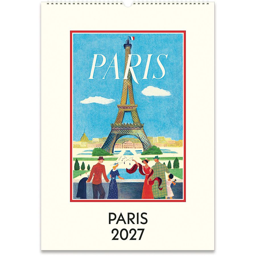 Cavallini Paris 2027 Wall Calendar