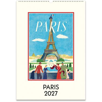 Cavallini Paris 2027 Wall Calendar