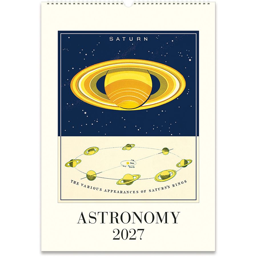 Cavallini Astronomy 2027 Wall Calendar