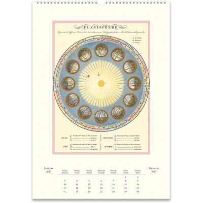 Cavallini Papers &amp; Co. Astronomy 2027 Wall Calendar