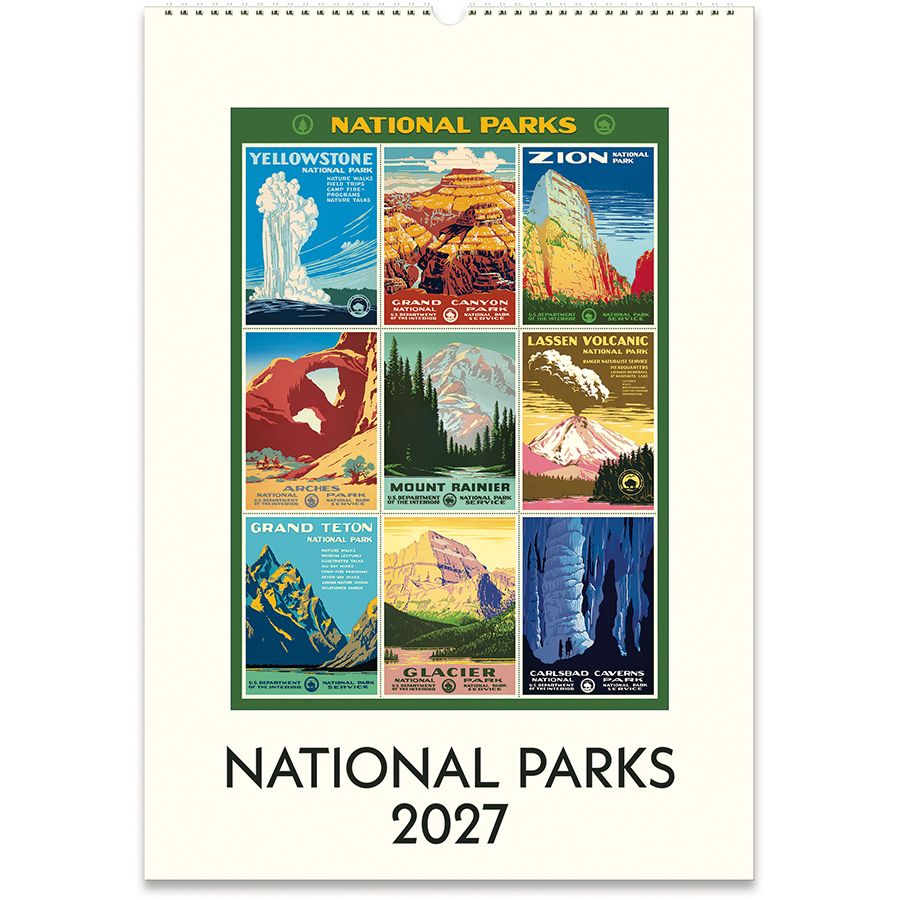 Cavallini National Parks 2027 Wall Calendar