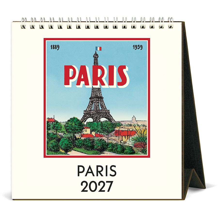 2027 Desk Calendar - Paris