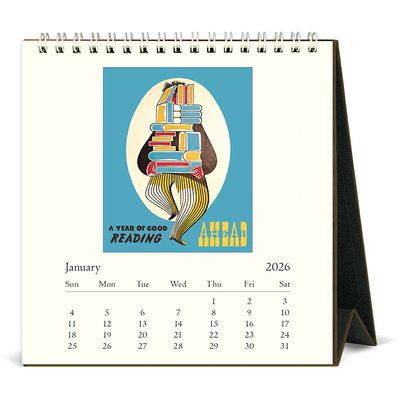 Cavallini Papers &amp; Co. Book Lover's 2027 Desk Calendar