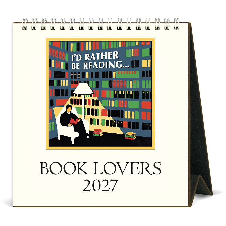 Cavallini Papers &amp; Co. Book Lover's 2027 Desk Calendar