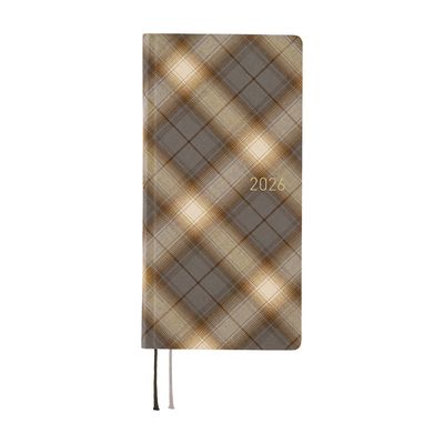Hobonichi Weeks 2026 Shirt Fabric: Foggy Plaid [Japanese/April Start]