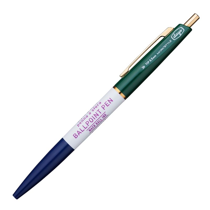 Anterique 3-Section Ballpoint - Navy &amp; Green