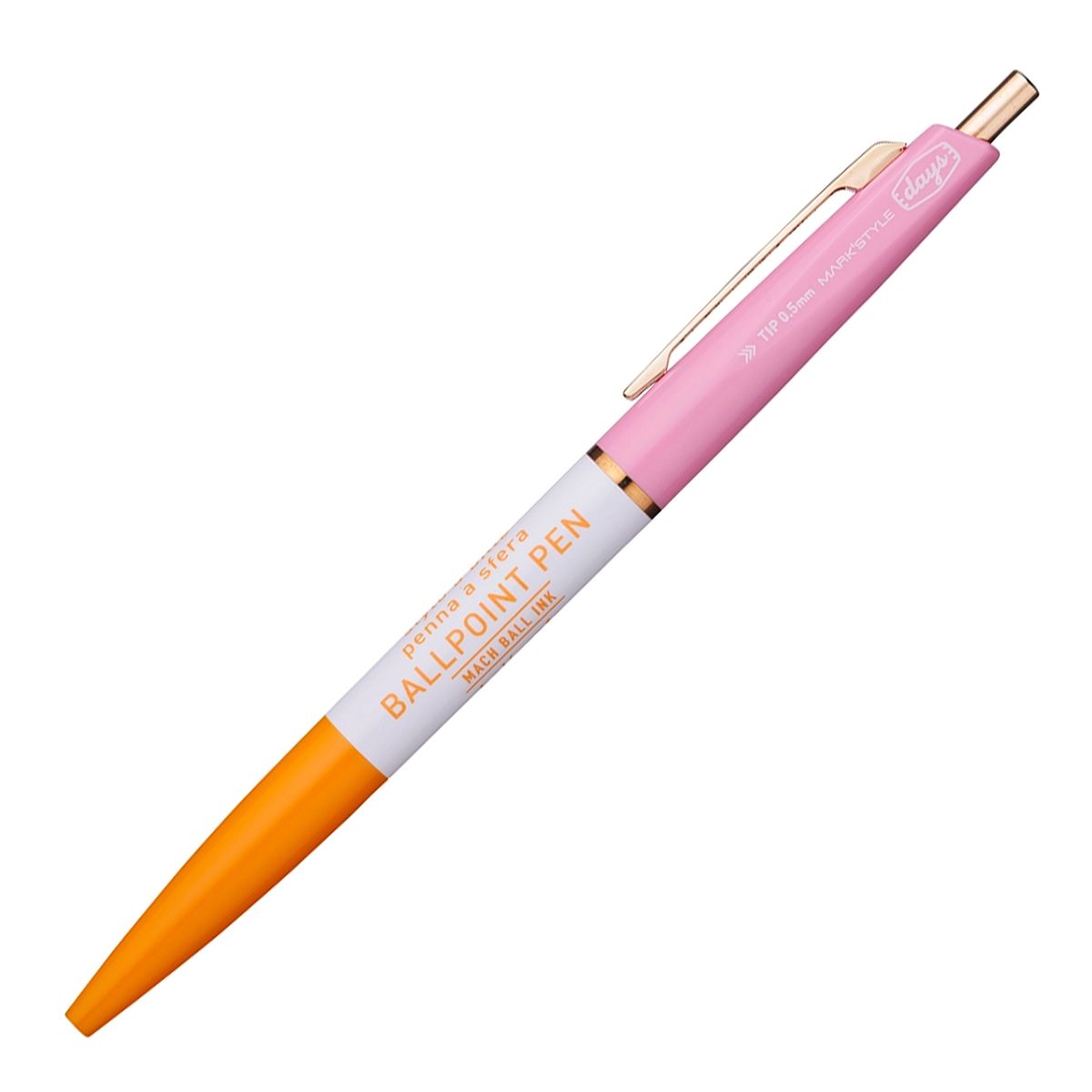Anterique 3-Section Ballpoint - Orange &amp; Pink