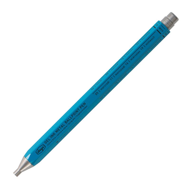 Mark'style Days Metal Gel Ballpoint Pen - Blue