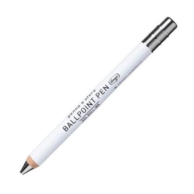 Mark'style Days Wood Gel Ballpoint Pen - White