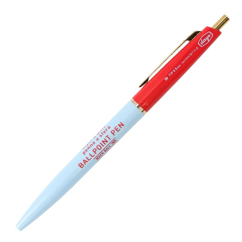 Anterique 2-Section Ballpoint - Light Blue &amp; Red