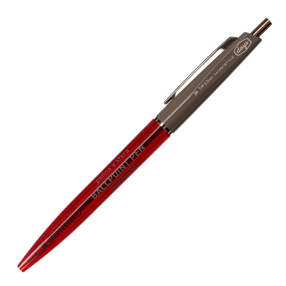 Anterique 2-Section Ballpoint - Red &amp; Cocoa