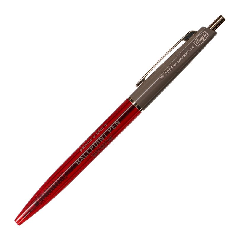 Anterique 2-Section Ballpoint - Red &amp; Cocoa