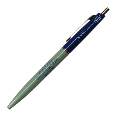Anterique 2-Section Ballpoint - Sage Green &amp; Navy