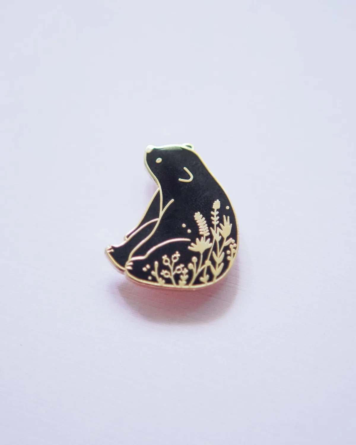 Black Bear Enamel Pin