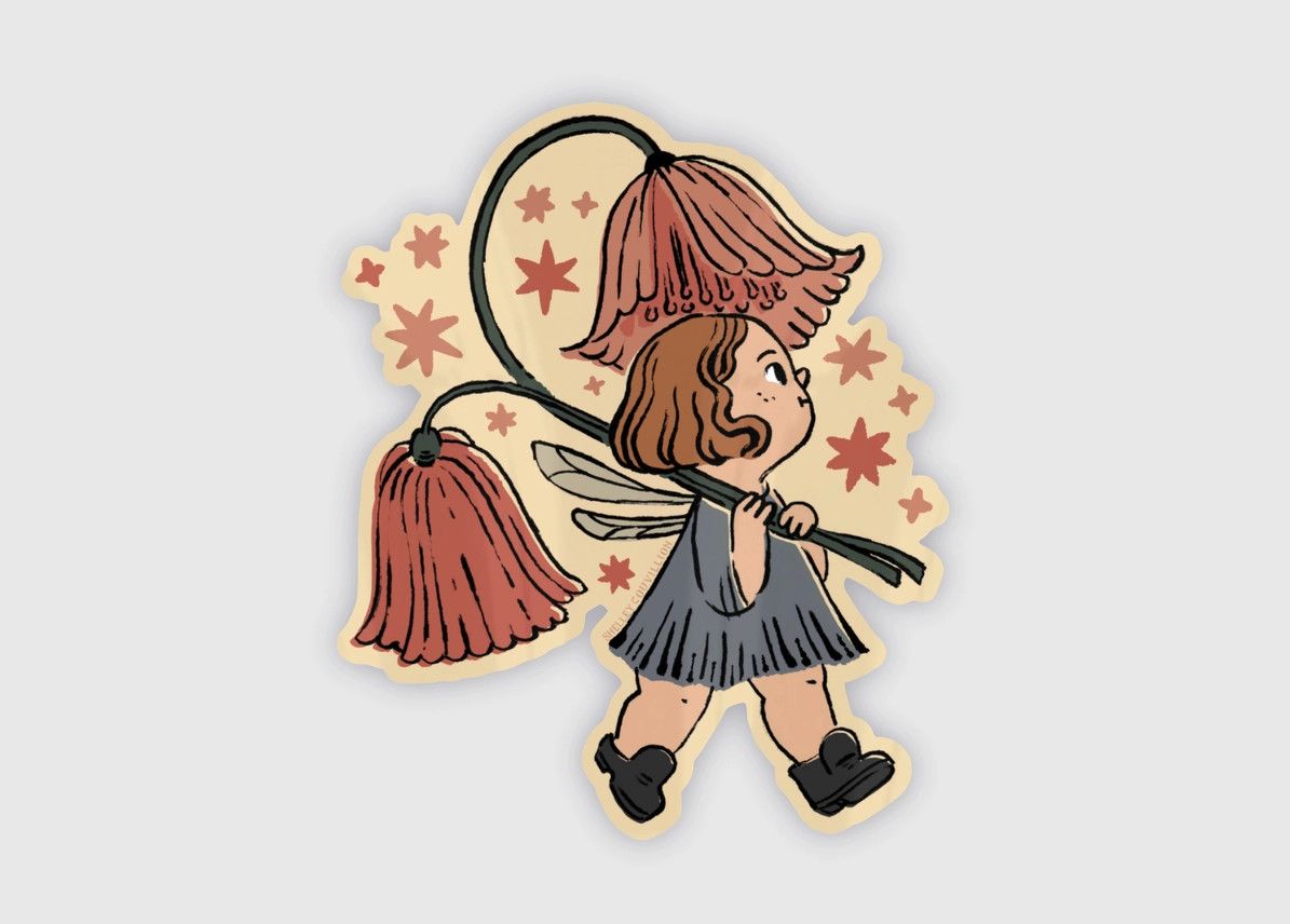 Adorable Spring Fairy Sticker - Kewpie