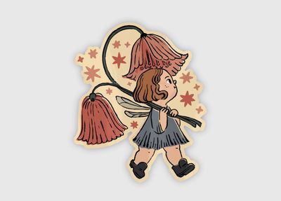 Adorable Spring Fairy Sticker - Kewpie