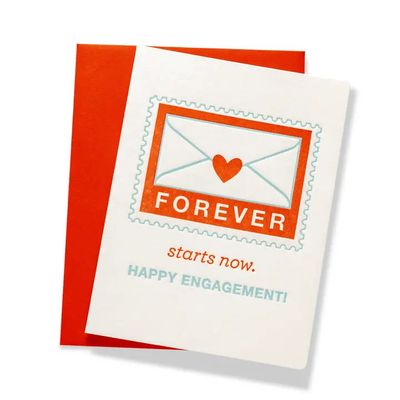 Forever Starts Now Letterpress Card