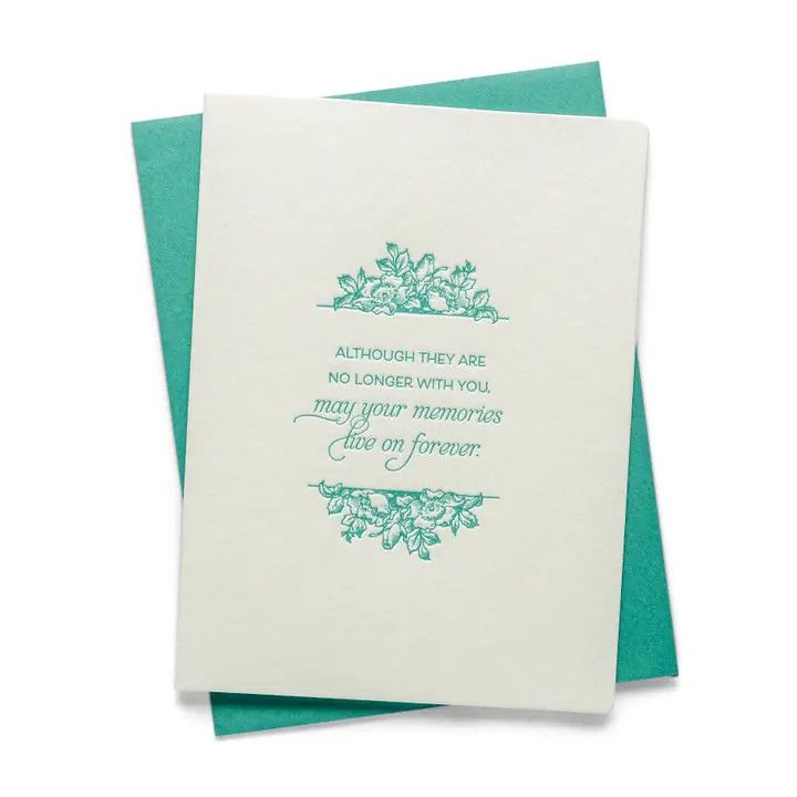 Memories Letterpress Card