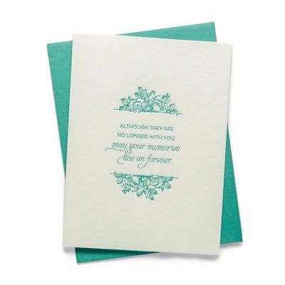 Memories Letterpress Card