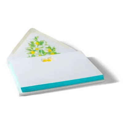 Lemon Fancy Pants Letterpress Notecards (pack of 6)