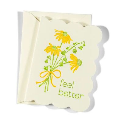 Mini Feel Better Letterpress Enclosure Card