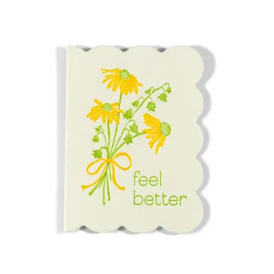 Mini Feel Better Letterpress Enclosure Card