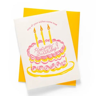 Wishes Come True Letterpress Card
