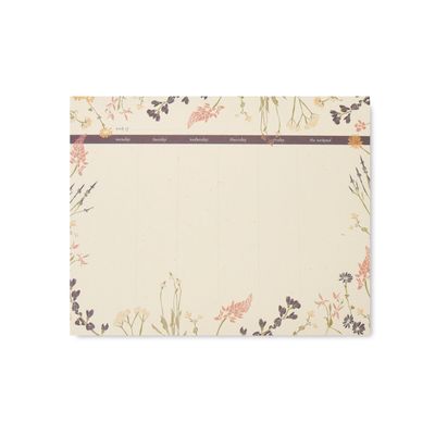 Weekly Desk Pad - Wildflower