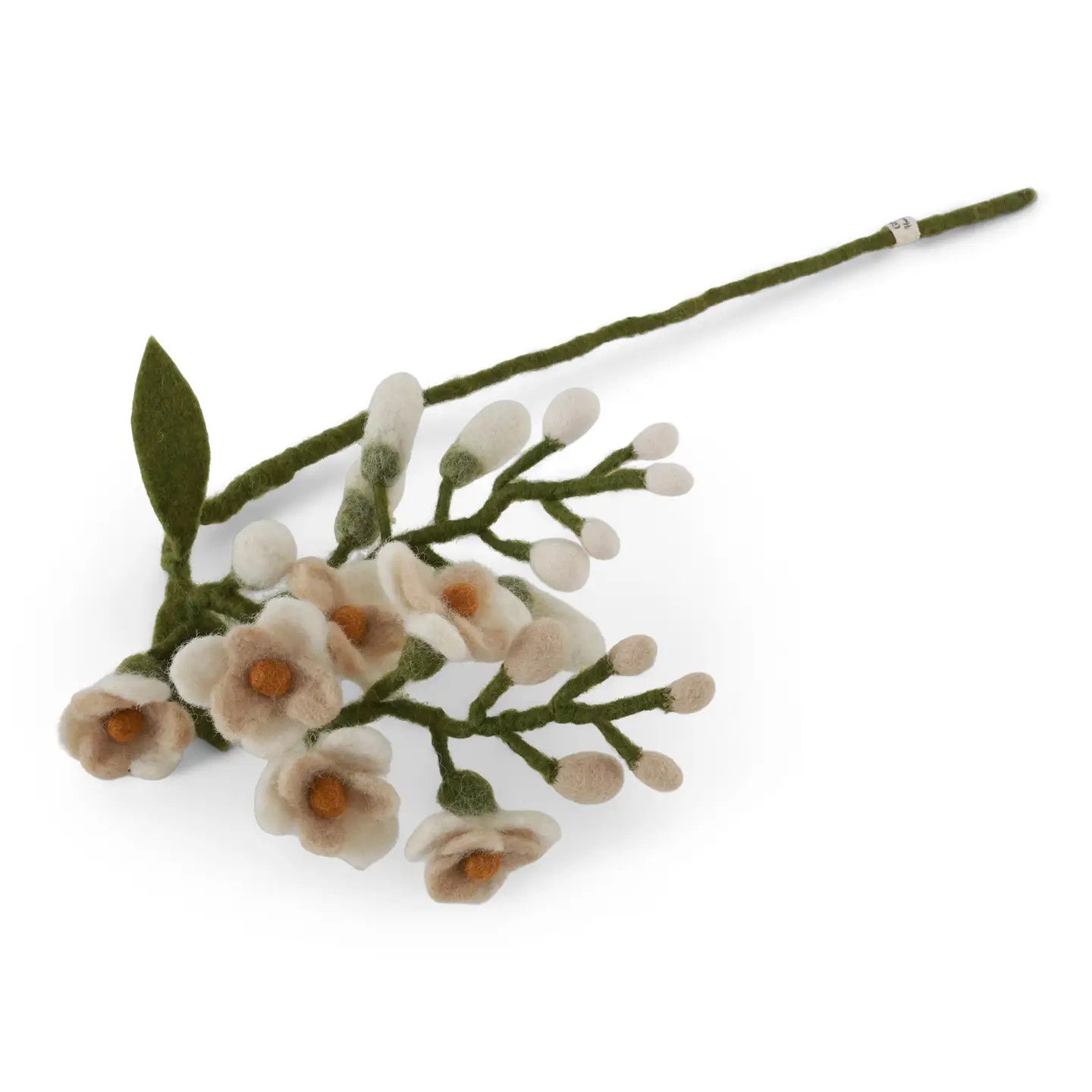 White Felt Wisteria Branch
