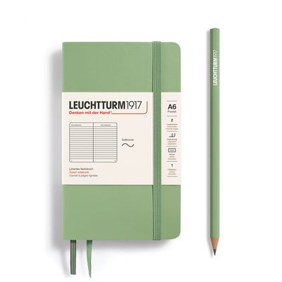 Leuchtturm1917 - A6 Pocket Softcover Ruled Notebook Sage